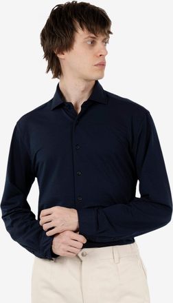Xacus Camicia active in seersucker navy