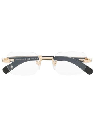 Cartier frameless rectangular glasses - Gold