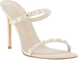 Stuart Weitzman Pearlita - Sandalen Met Parel