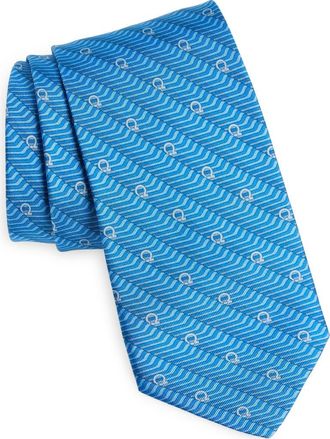 Ferragamo Sogno Silk Tie in F.azzurro at Nordstrom