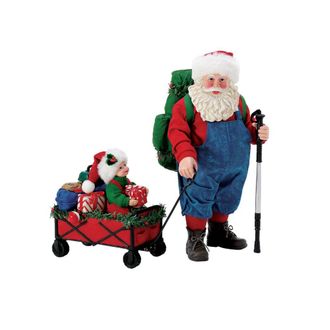At Home Possible Dreams Camping Buddy Santa & Tot Figurine