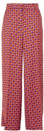 8 by YOOX RECYCLED POLY PRINTED WIDE LEG TROUSERS