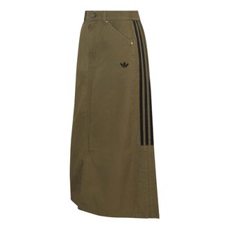 adidas (WMNS) adidas Parachute Skirt Asia SIzing Olive Strata LE8297