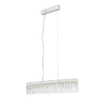OEM Lampada A Sospensione Glamour Cristallo Cromata Led 16w