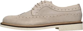 Marechiaro 1962 Platte schoenen Beige - Heren - Veterschoenen - Beige - 41 EU - Su&egrave;de - Schoenen