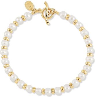 Dower & Hall Timeless White Pearl Halo Bracelet