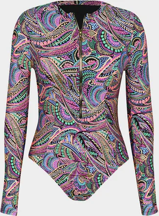 Sunshine 79 Disco Rashguard One-Piece Swimsuit