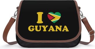 Generic I Love Guyana Fashion Womens Crossbody Bags Novelty Handbag Shoulder Bag Purse