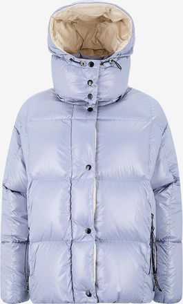 Moncler Glänzende Boxy-Daunenjacke mit Kapuze Parana