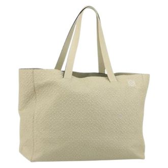 Loewe Pre-owned Tote Bags, female, Beige, Size: ONE SIZE Pre-owned Tote Bag