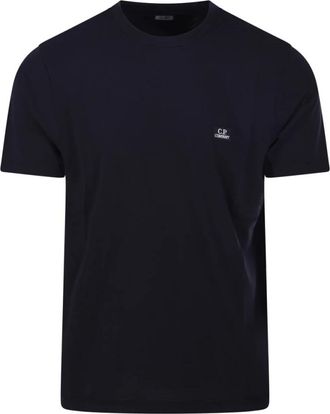 C.P. Company C.P. Company, T-Shirts, male, Blue, XS, Logo Patch Eclipse T-Shirt