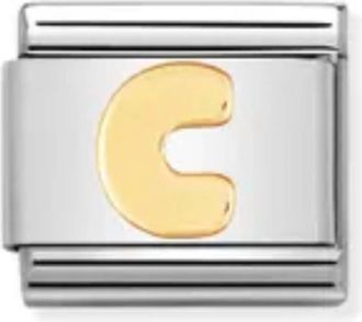 Nomination Composable Classic Letter Links In C Gold