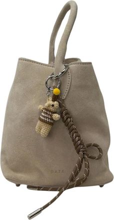 D.A.T.E. Bucket Bags, female, Beige, Size: ONE SIZE Paniere Bag Suede
