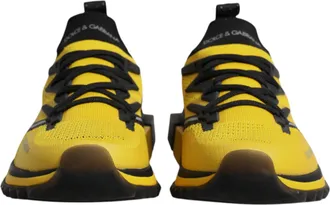 Dolce & Gabbana Yellow SORRENTO Sport Stretch Sneakers Mens Shoes