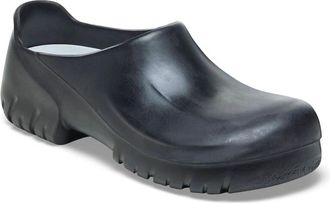 Birkenstock Womens A640 Steel Toe Polyurethane Clog - Regular Width In Black