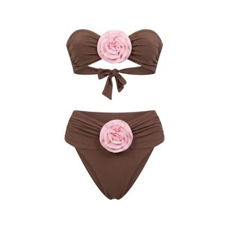 La Reveche Derya Bikini - Dames - Bikinis - Bruin - L - Tweed - Badmode