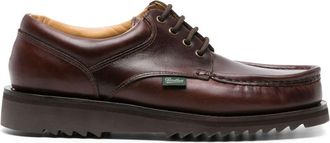 Paraboot Thiers leather derby shoes - men - Rubber/Calf Leather/Calf Leather - 10 - Brown