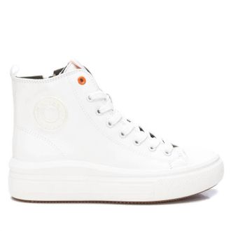Xti Womens Canvas Ankle Booties In White