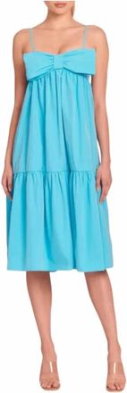 Amanda Uprichard Gianina Midi Dress In Marina Blue