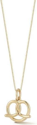 Ember Fine Jewelry 14K Gold Pretzel Pendant Necklace at Nordstrom Rack