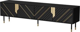 Mirjan24 Mueble Tv Elmteo 104, N&uacute;mero De Puertas: 4, N&uacute;mero De Cajones: 0, 204x55x40cm