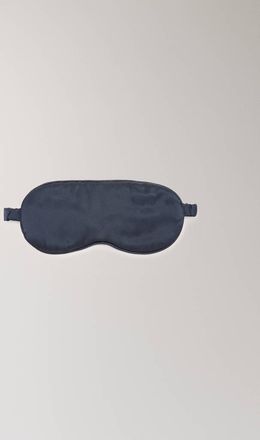 Mango Mascherina 100% seta navy - Donna - Taglia unica - MANGO