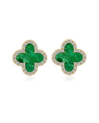 Liv Oliver 18K Plated Cz Earrings