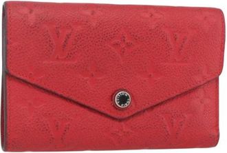 Louis Vuitton Pre-owned Wallets, female, Red, Size: ONE SIZE Pre-owned Canvas Wallet