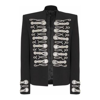 Balmain Hombre, Chaquetas, Negro, Talla: M
