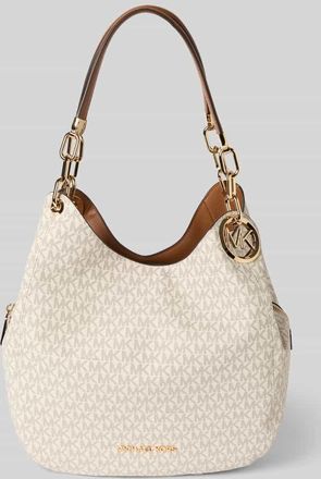 Michael Kors Tote Bag mit Allover-Logo-Print Modell Lillie in Ecru, Gr&ouml;&szlig;e 1