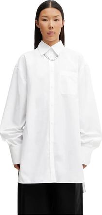 Sportmax Overhemden, Dames, Wit, M, Katoen, Spxnespola Shirt