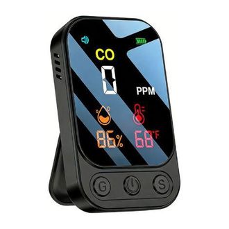 OEM Detector De Mon&oacute;xido De Carbono Port&aacute;til 3 En 1 Para El Hogar Y Los Viajes, 120 Horas De Tiempo De Espera, Detector De Co Recargable, Alarma Sonora Y 