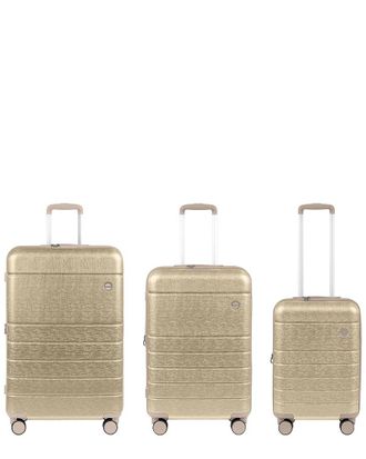 Champs Luggage Linen Ii Expandable 3Pc Trolley Set