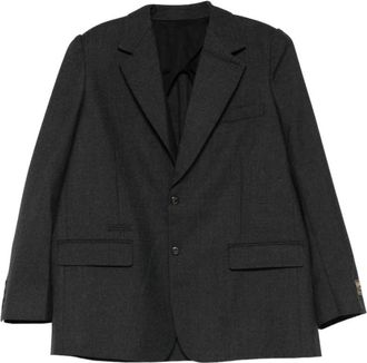 Willy Chavarria Jacket - Heren - Blazers - Grijs - S - Leer - Jassen