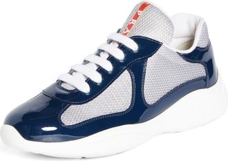 Prada Americas Cup Sneaker in Blue/Grey at Nordstrom, Size 5.5Us
