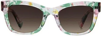 Kate Spade New York dee 51mm gradient square sunglasses in Crystal Pattern/brown at Nordstrom