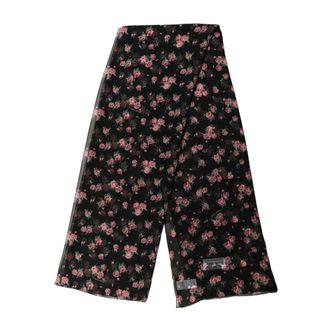 Dolce & Gabbana Zijden sjaal met bloemenprint - Dames - Accessoires - Veelkleurig - Maat: ONE Size Zijde