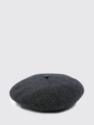 Brunello Cucinelli Wool Felt Beret with Monili Embellishment