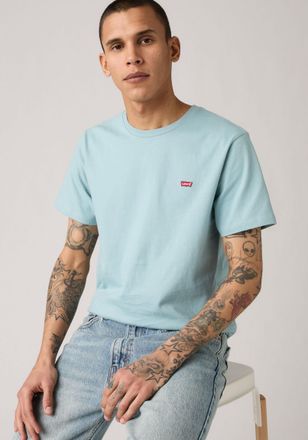 Levi's T-Shirt LEVIS ORIGINAL HM TEE, Herren, Gr. L, bunt (stone blau), Jersey, Obermaterial: 100% Baumwolle, normal h&uuml;ftbedeckend, Rundhals, Rippb&uuml;ndchen, S