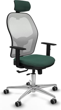 Piqueras y Crespo Sedia Da Ufficio Piqueras Y Crespo Jorquera Bianco Schiuma Alluminio
