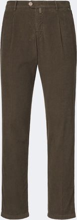 Kiton Cotton corduroy tapered pants