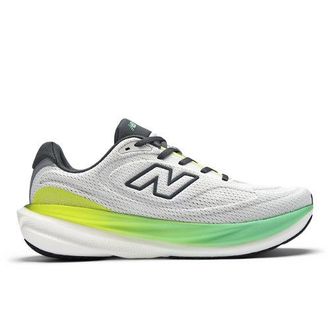New Balance Mens 1080v15 in Grey/Green Synthetic, size 10.5