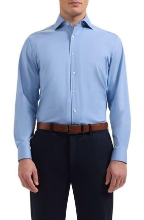 Bugatchi Devon OoohCotton Button-Up Shirt in Air Blue at Nordstrom, Size Xxx-Large
