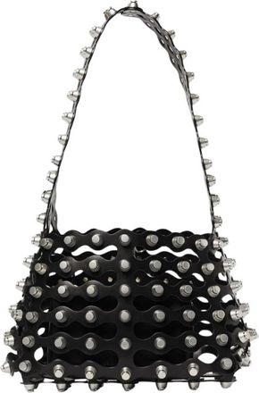 Alexander Wang Studded Leren Crossbody Tas - Dames - Schoudertassen - Zwart - ONE Size - Leer - Tassen