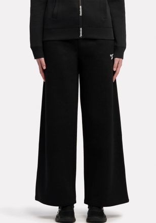 Reebok Jogginghose REEBOK YARA WIDE HEM OPEN JOGGER, Damen, Gr. XL, N-Gr, schwarz, Obermaterial: 60% Baumwolle, 40% Polyester, Hosen Jogginghose, sportlicher