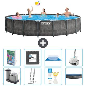 Intex Piscina Prism Frame Redonda - 549x122 Cm - 9-piezas S610