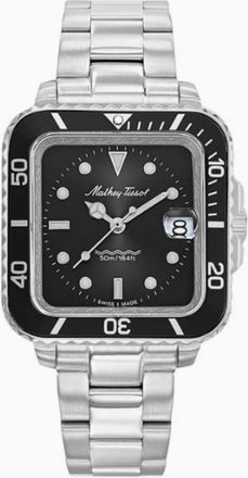 Mathey-Tissot Mens Vintage Black Dial Watch