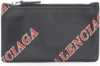 Balenciaga Pre-owned Wallets, female, Black, Size: ONE SIZE Pre-owned Leather Wallet