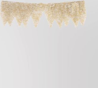 Forte_Forte triangular beaded necklaces metallic finish