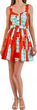Hunter Bell Eileen Dress In Herring Red